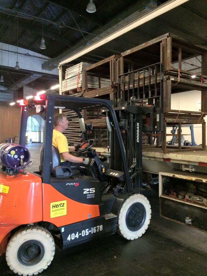 Mike Unloading The Truck